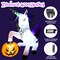 GOOSH 6FT Inflatable Halloween Unicorn with Pumpkin – Light-Up Yard Decoration